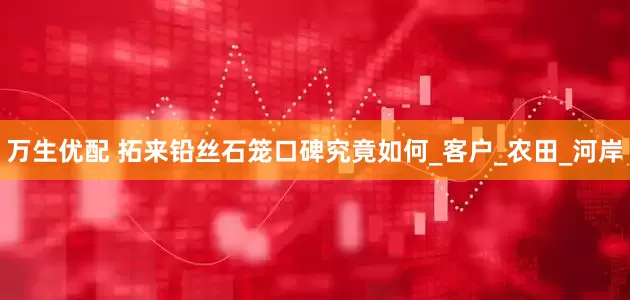 万生优配 拓来铅丝石笼口碑究竟如何_客户_农田_河岸
