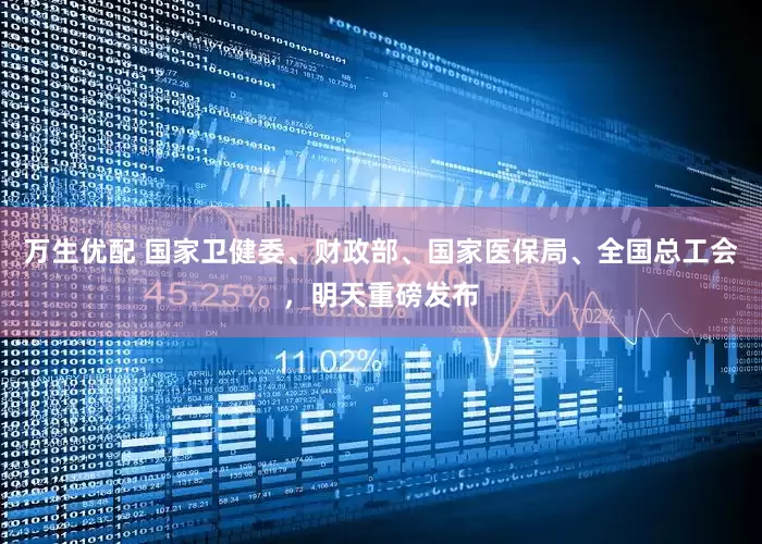 万生优配 国家卫健委、财政部、国家医保局、全国总工会，明天重磅发布